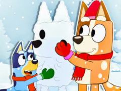 游戏Jigsaw Puzzle: Bluey Christmas Snowman