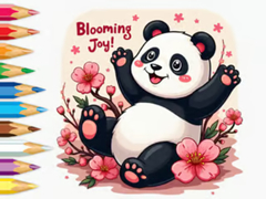 游戏Coloring Book: Little Panda Cherry Blossoms