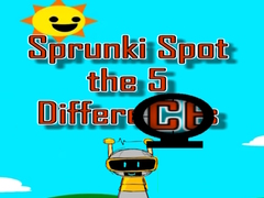 游戏Sprunki Spot the 5 Differences