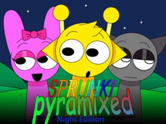 游戏Sprunki Pyramixed: Night Edition