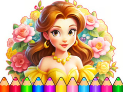 游戏Coloring Book: Flower Dress Up