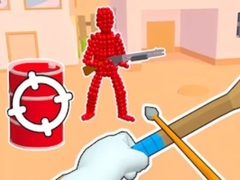 游戏Stickman Archer Shooting Arrows at Reds