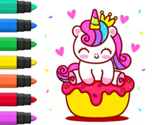 游戏Coloring Book: Unicorn Cupcake
