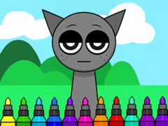 游戏Coloring Book: Sprunki Incredibox Gray
