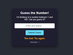 游戏Number Guessing