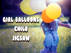 游戏Girl Balloons Child Jigsaw