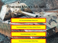 游戏Tank Quiz: Maus