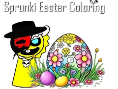 游戏Sprunki Easter Coloring