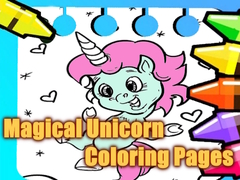 游戏Magical Unicorn Coloring Pages