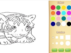 游戏Baby Tiger Coloring Book