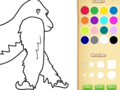 游戏Gorilla Coloring Book for Kids