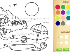 游戏Beach Coloring Book For Kids