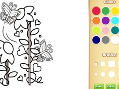 游戏Butterflies and Flowers Coloring Book for Kids