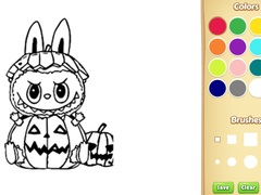 游戏Halloween Labubu Coloring & Drawing Game
