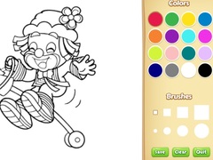 游戏Clown Coloring Pages