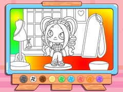 游戏Coloring Book: Avatar Girl Dress Up Shopping