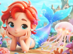 游戏Jigsaw Puzzle: Chibi Mermaid Marshmallow Jellyfish