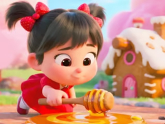 游戏Jigsaw Puzzle: Honey Girl Candy House