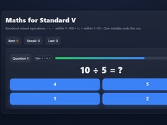 游戏Maths For Class V