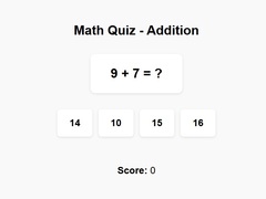 游戏Math Quiz Addition