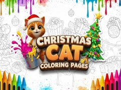 游戏Christmas Cat Coloring Pages