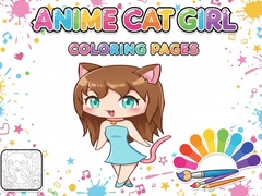 游戏Anime Cat Girl Coloring Pages