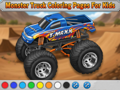 游戏Monster Truck Coloring Pages For Kids