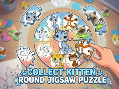 游戏Round jigsaw Puzzle - Collect Kitten