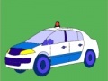 游戏Old model police car coloring