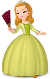 每个公主需要能够唱歌,绘画和舞蹈. 现在,索菲亚音乐课.